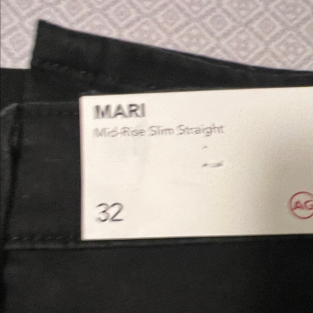 AG Adriano Goldschmied Black Straight Leg Jeans - Picture 4 of 4
